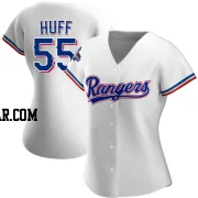 Sam Huff Women's Texas Rangers White Replica Home 2023 World Series Champions Jersey