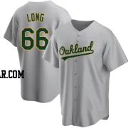 Sam Long Men's Oakland Athletics Gray Replica Road Jersey