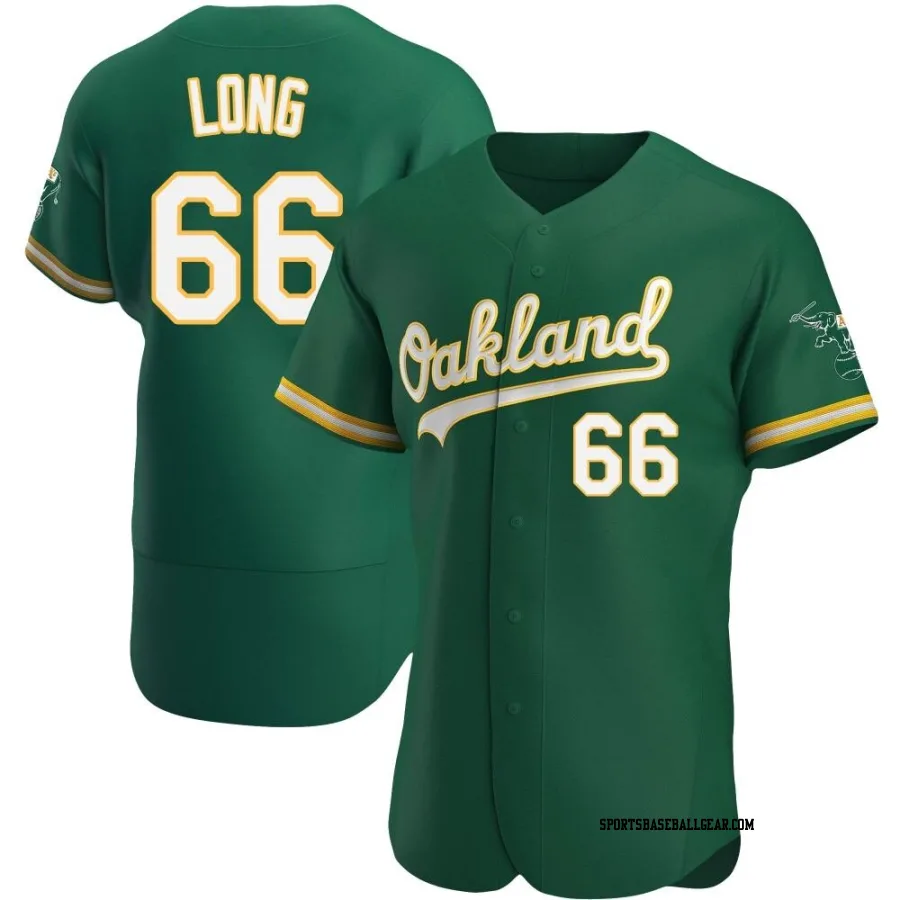 Sam Long Men's Oakland Athletics Green Authentic Kelly Alternate Jersey