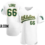 Sam Long Men's Oakland Athletics White Authentic Home Jersey