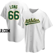 Sam Long Men's Oakland Athletics White Replica Home Jersey