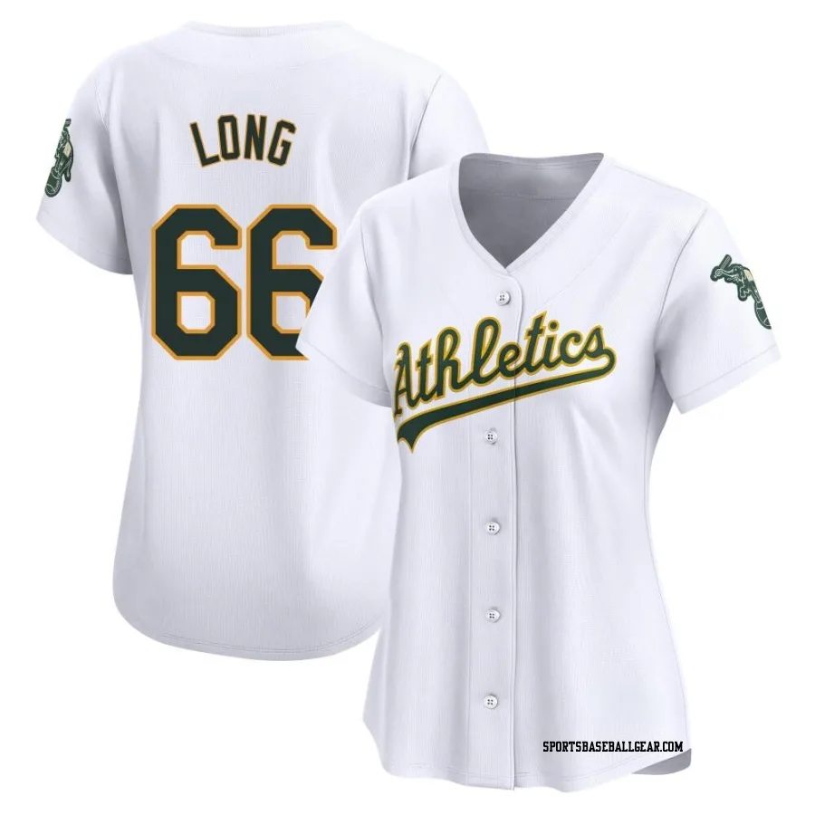 Sam Long Women's Oakland Athletics White Limited Home Jersey