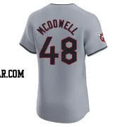 Sam Mcdowell Men's Cleveland Guardians Gray Elite Road Jersey