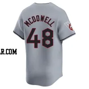 Sam Mcdowell Men's Cleveland Guardians Gray Limited Road Jersey