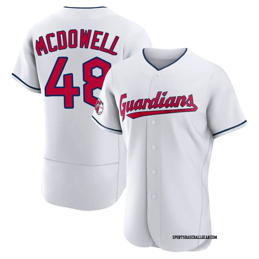 Sam Mcdowell Men's Cleveland Guardians White Authentic Home Jersey