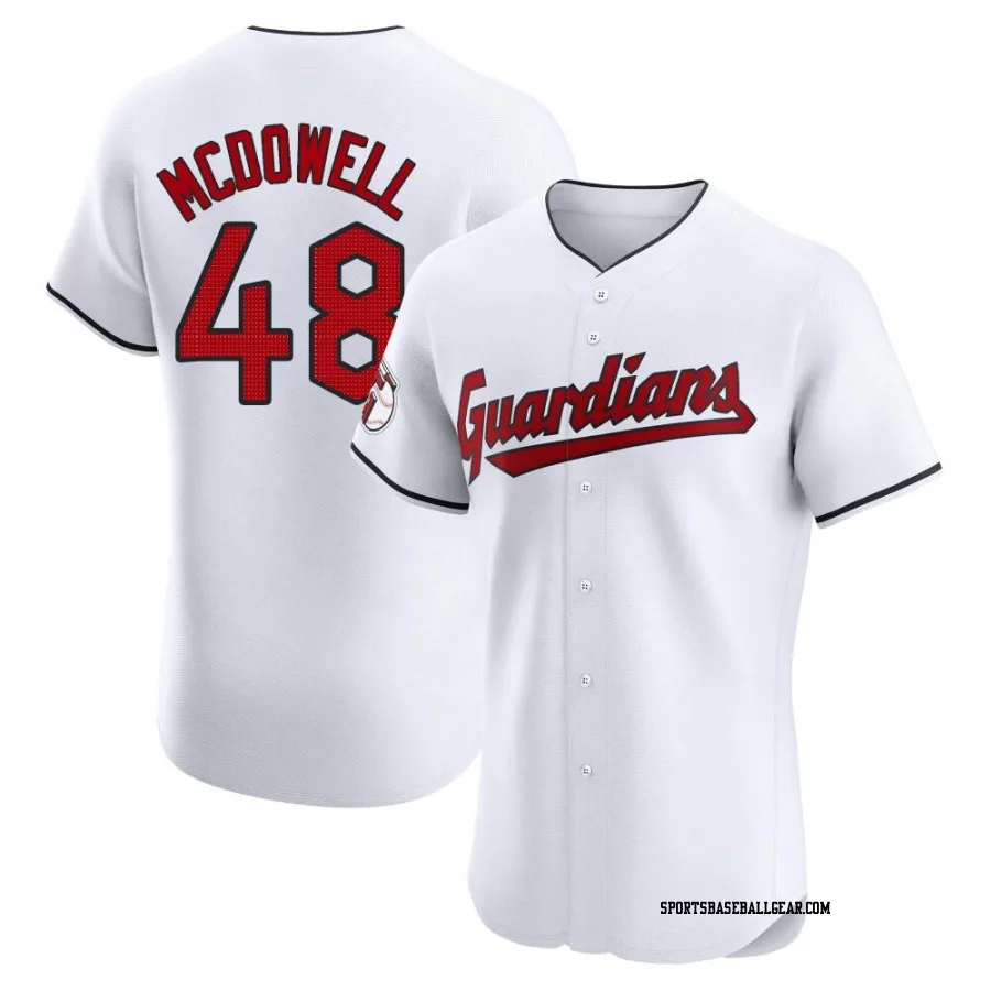 Sam Mcdowell Men's Cleveland Guardians White Elite Home Jersey