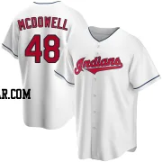 Sam Mcdowell Men's Cleveland Guardians White Replica Home Jersey