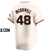 Sam Mcdowell Men's San Francisco Giants Cream Elite Home Jersey