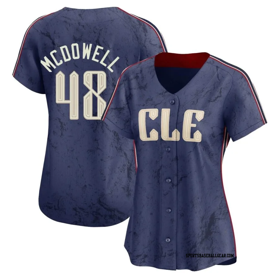 Sam Mcdowell Women's Cleveland Guardians Navy Limited 2024 City Connect Jersey