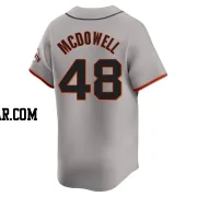 Sam Mcdowell Youth San Francisco Giants Gray Limited Away Jersey