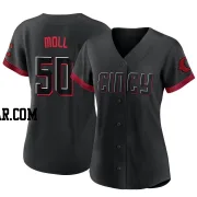 Sam Moll Women's Cincinnati Reds Black Authentic 2023 City Connect Jersey