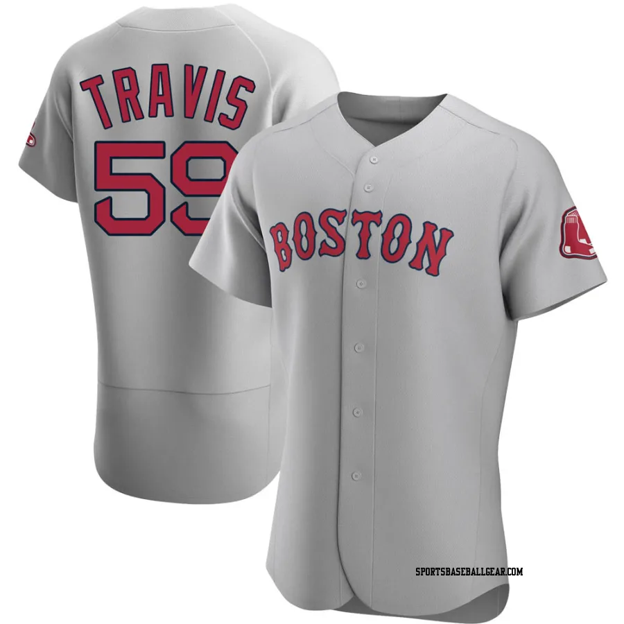 Sam Travis Men's Boston Red Sox Gray Authentic Road Jersey