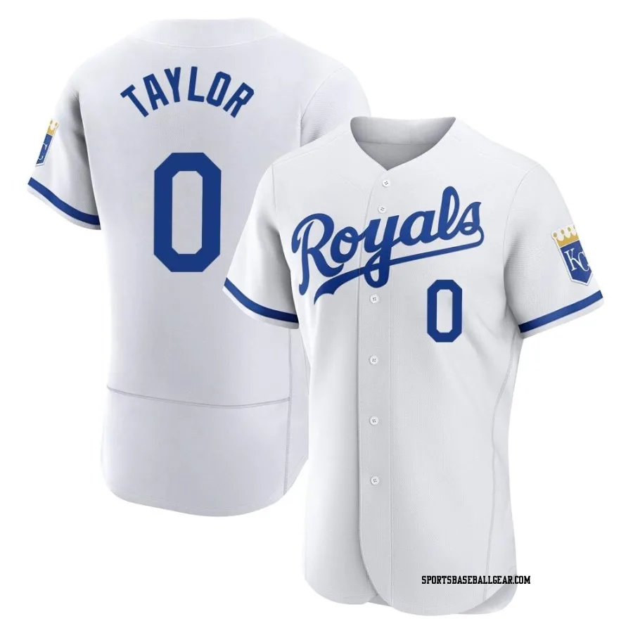 Samad Taylor Men's Kansas City Royals White Authentic 2022 Home Jersey