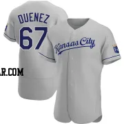 Samir Duenez Men's Kansas City Royals Gray Authentic Road Jersey