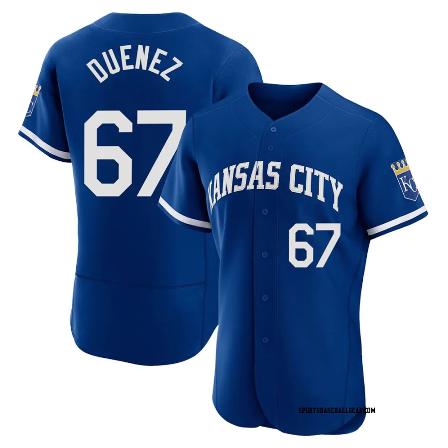 Samir Duenez Men's Kansas City Royals Royal Authentic 2022 Alternate Jersey