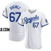 Samir Duenez Men's Kansas City Royals White Authentic 2022 Home Jersey