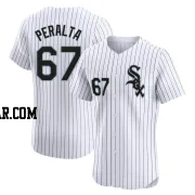 Sammy Peralta Men's Chicago White Sox White Elite Home Jersey