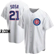 Sammy Sosa Men's Chicago Cubs White Replica Home Jersey