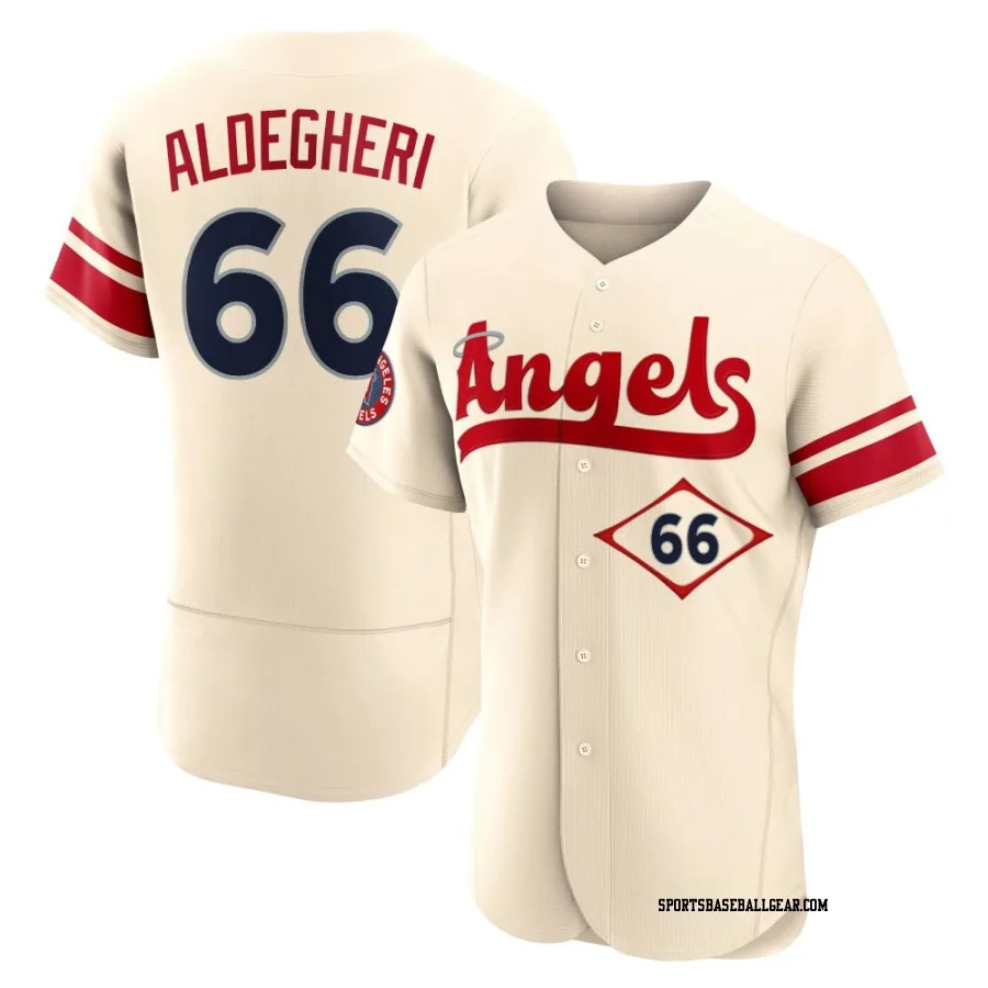 Samuel Aldegheri Men's Los Angeles Angels Cream Authentic 2022 City Connect Jersey