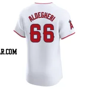 Samuel Aldegheri Men's Los Angeles Angels White Elite Home Jersey