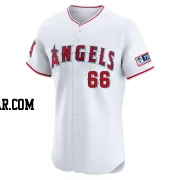 Samuel Aldegheri Men's Los Angeles Angels White Elite Home Patch Jersey