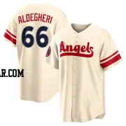 Samuel Aldegheri Youth Los Angeles Angels Cream Replica 2022 City Connect Jersey