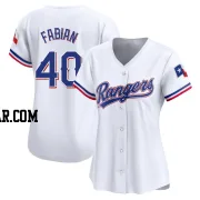 Sandro Fabian Women's Texas Rangers White Limited Home Jersey