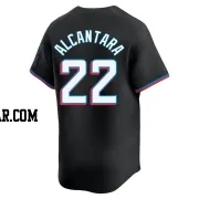 Sandy Alcantara Youth Miami Marlins Black Limited Alternate Jersey