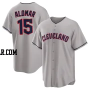 Sandy Alomar Men's Cleveland Guardians Gray Replica Road Jersey