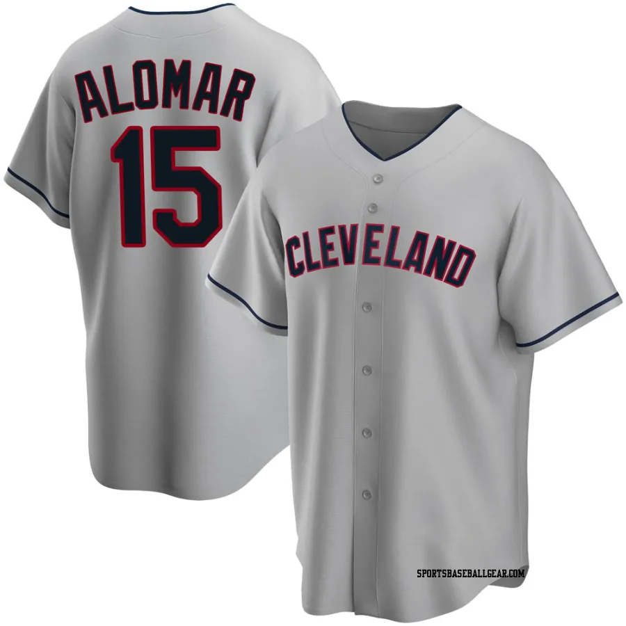 Sandy Alomar Men's Cleveland Guardians Gray Replica Road Jersey