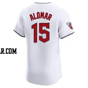 Sandy Alomar Men's Cleveland Guardians White Elite Home Jersey