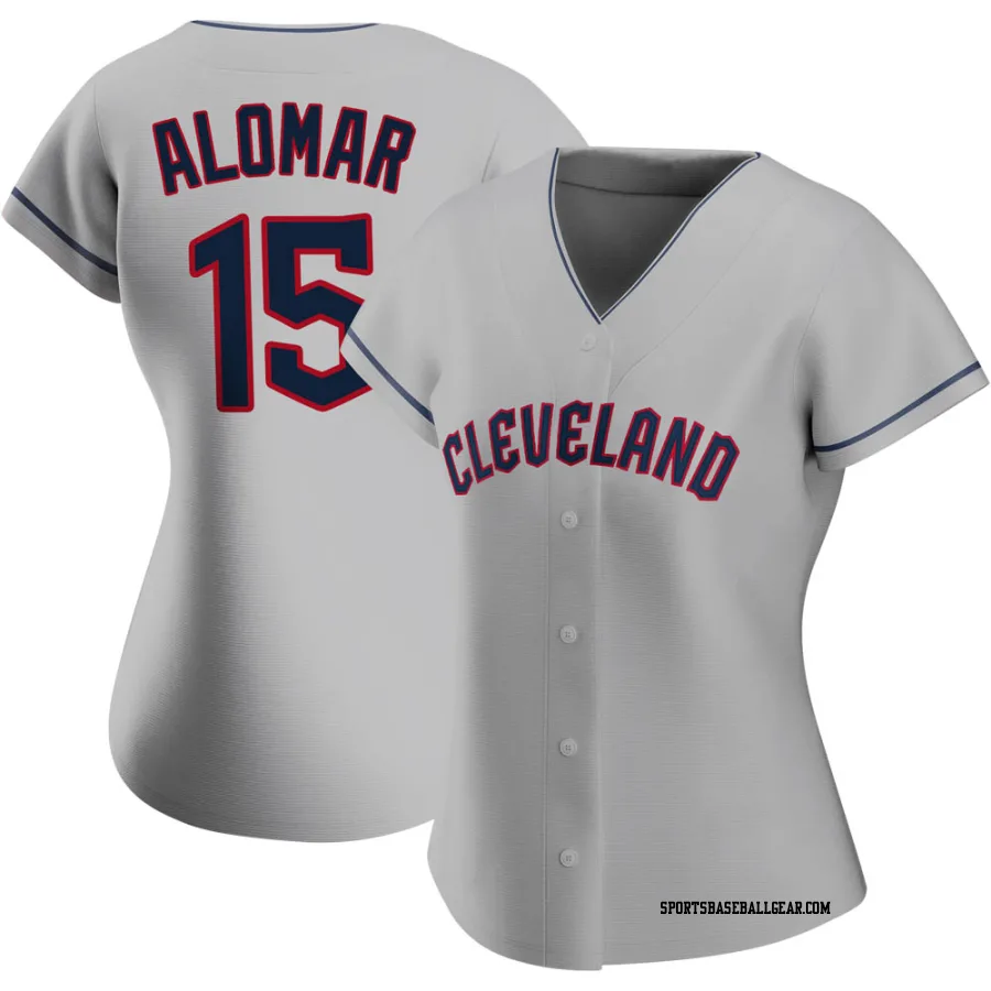 Sandy Alomar Women's Cleveland Guardians Gray Replica Road Jersey