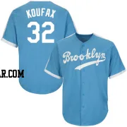 Sandy Koufax Men's Los Angeles Dodgers Light Blue Authentic Throwback Jersey