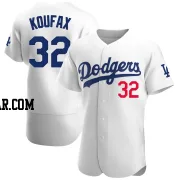 Sandy Koufax Men's Los Angeles Dodgers White Authentic Home Jersey