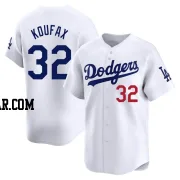 Sandy Koufax Men's Los Angeles Dodgers White Limited Home Jersey