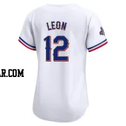 Sandy Leon Women's Texas Rangers Gold Limited White 2024 Collection Jersey