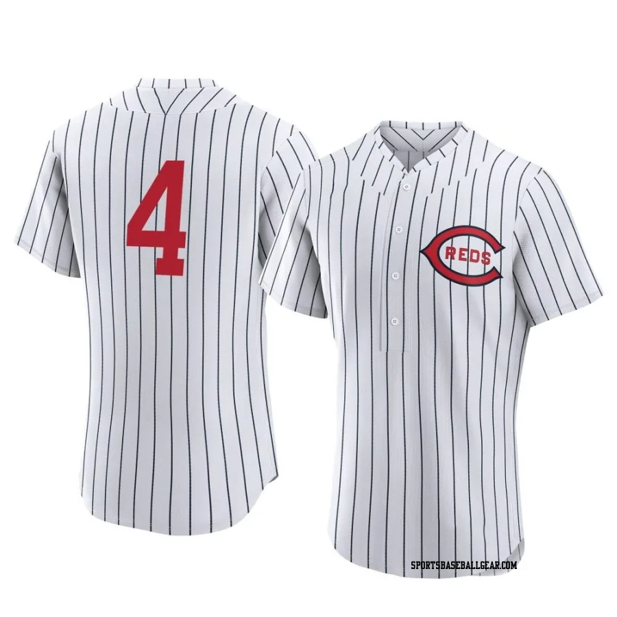 Santiago Espinal Men's Cincinnati Reds White Authentic 2022 Field Of Dreams Jersey