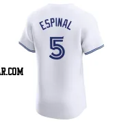 Santiago Espinal Men's Toronto Blue Jays White Elite Home Jersey