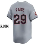 Satchel Paige Men's Cleveland Guardians Gray Limited Road Jersey