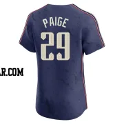 Satchel Paige Men's Cleveland Guardians Navy Elite 2024 City Connect Jersey