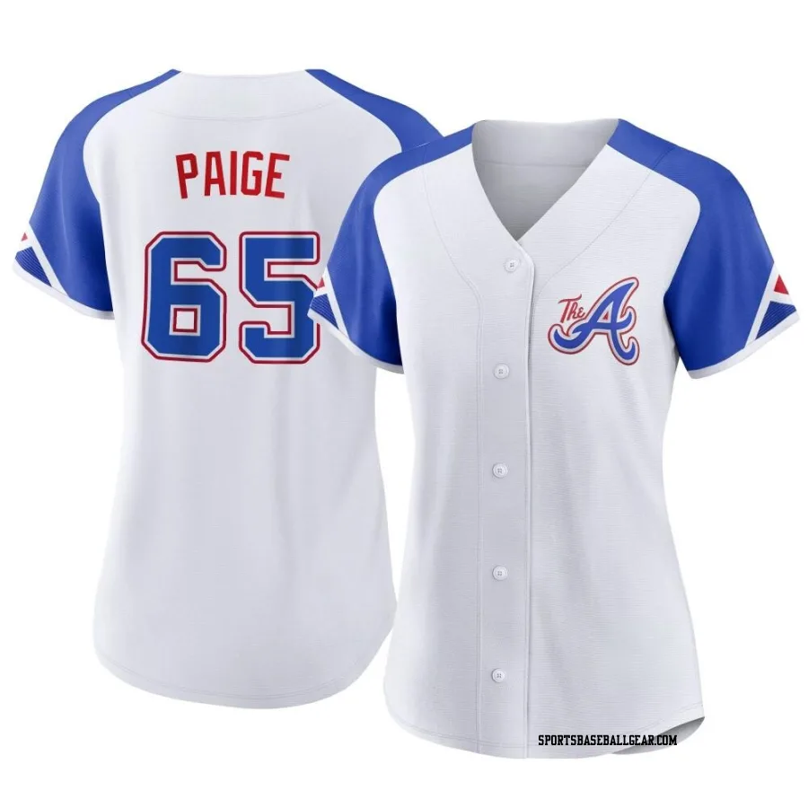 Satchel Paige Women's Atlanta Braves White Replica 2023 City Connect Jersey