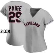 Satchel Paige Women's Cleveland Guardians Gray Replica Road Jersey