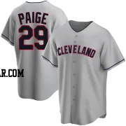 Satchel Paige Youth Cleveland Guardians Gray Replica Road Jersey