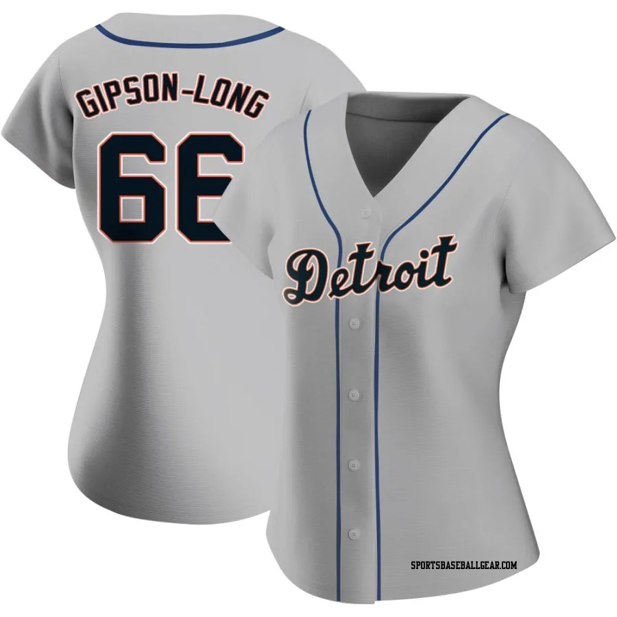 Sawyer Gipson-Long Women's Detroit Tigers Gray Authentic Road Jersey