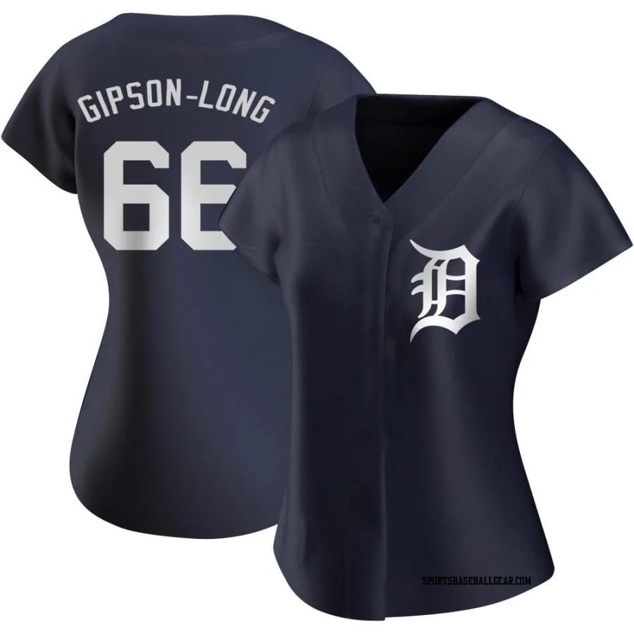 Sawyer Gipson-Long Women's Detroit Tigers Navy Authentic Alternate Jersey