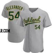 Scott Alexander Men's Oakland Athletics Gray Authentic Road Jersey