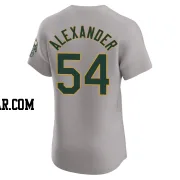 Scott Alexander Men's Oakland Athletics Gray Elite Road Jersey