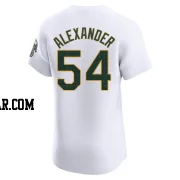 Scott Alexander Men's Oakland Athletics White Elite Home Jersey