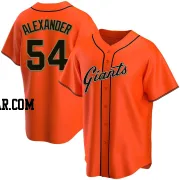 Scott Alexander Men's San Francisco Giants Orange Replica Alternate Jersey