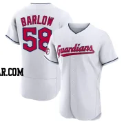 Scott Barlow Men's Cleveland Guardians White Authentic Home Jersey